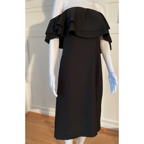 Banana Republic Off-The-Shoulder Ruffle Dress Size 6 MSRP $120 WD12 - Picture 4 of 15